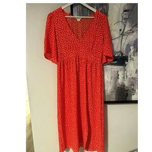 ASOS MONKI MIDI DRESS